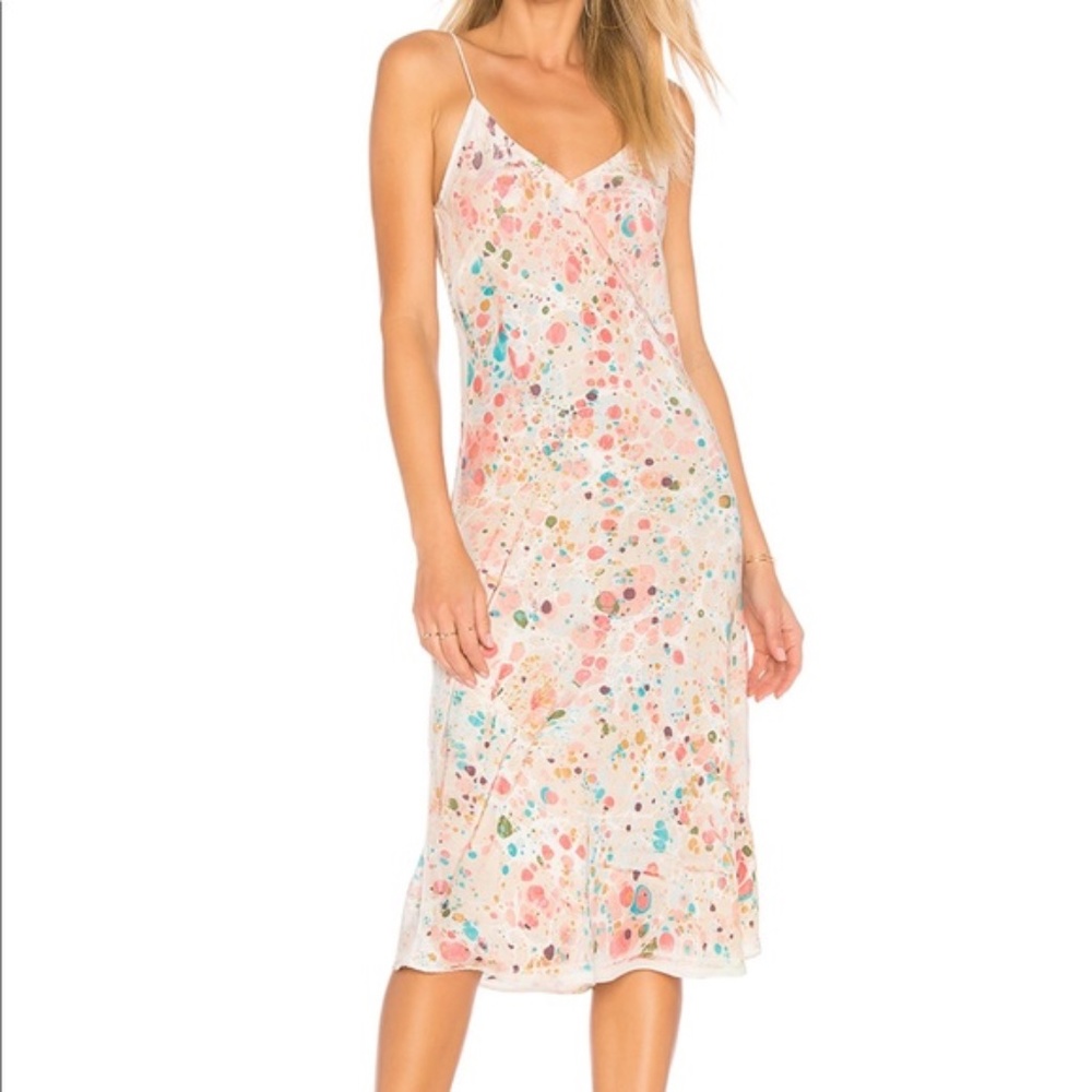 Revolve Amanda Bond Slip Dress Midi Strapless